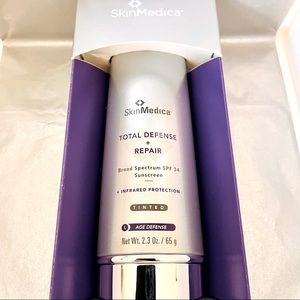 SkinMedica Total Defense + Repair Broad Spectrum SPF 34 Sunscreen Tinted NWT